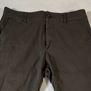 Mugsy Jeans Brooks Men's‎ 33x34 Chinos Pants Casual Performance Stretch Brown